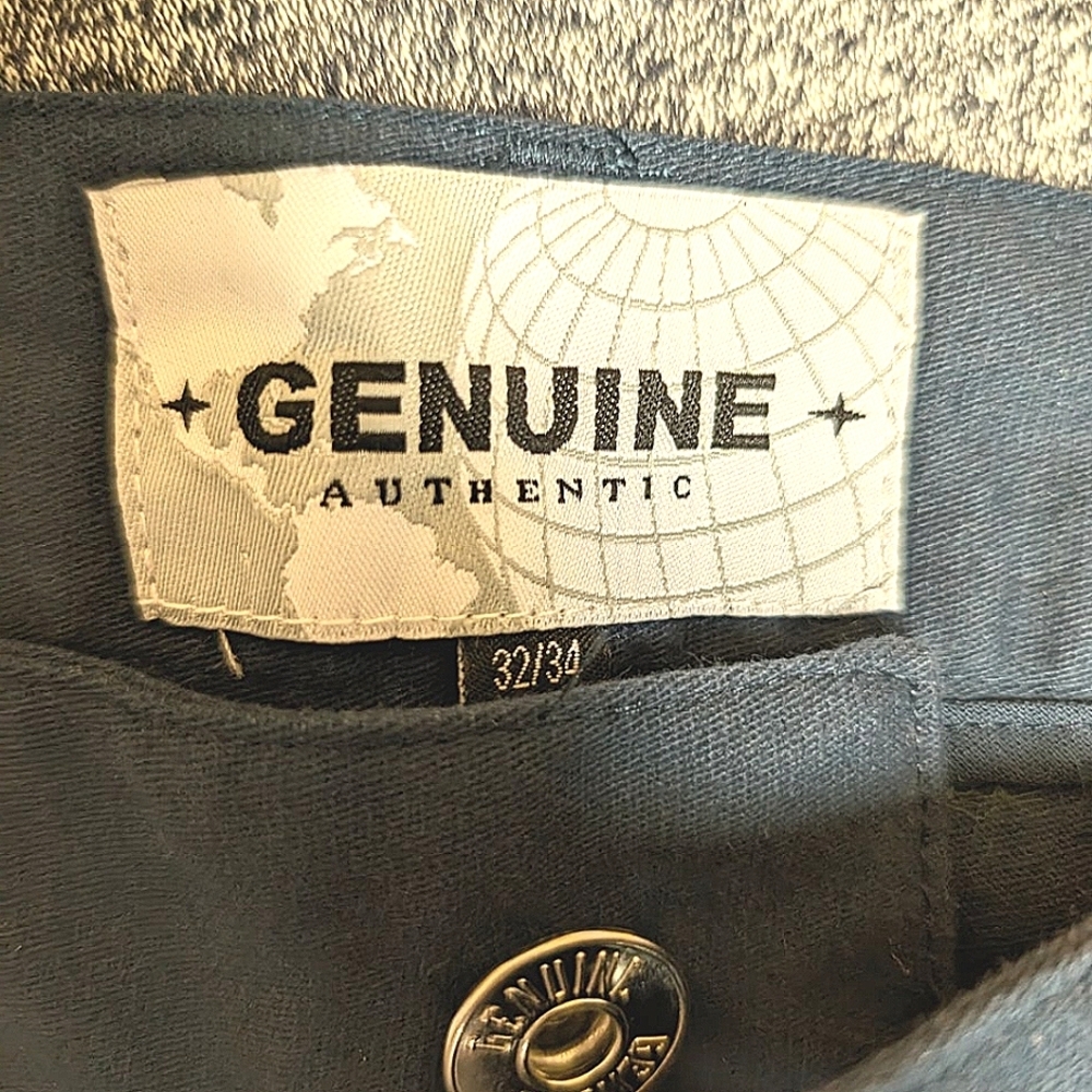 Stacked Fit Genuine Brand Men's Cargo Pants - Navy Blue (32/34) - Picture 15 of 15